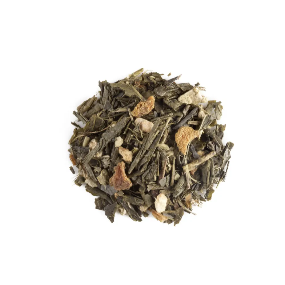 Orange Ginseng Ginger Organic Green Tea