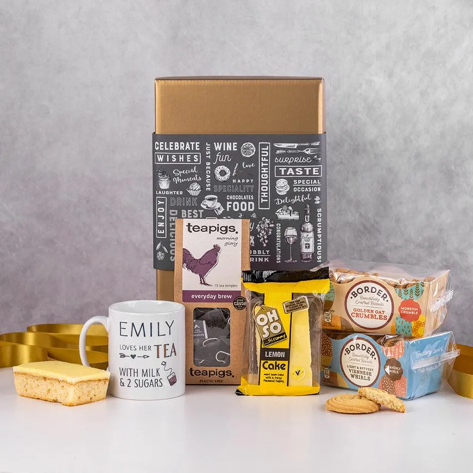 Personalised Tea and Cookies Gift Box