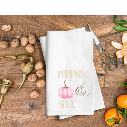 Pink Pumpkin & Spice | Tea Towel