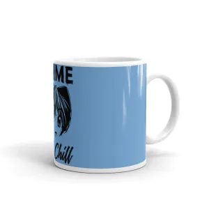 "Anime and Chill-Excited" Mug (Light Blue)