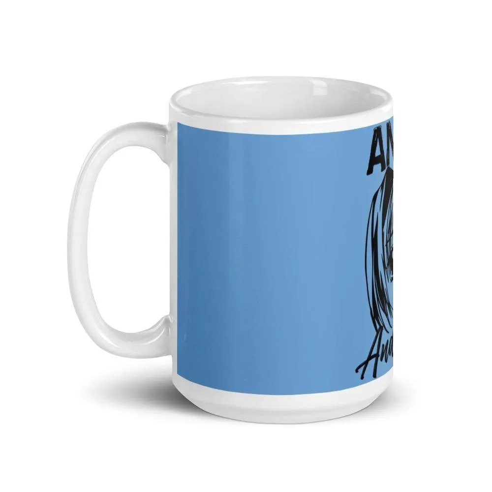 "Anime and Chill-Excited" Mug (Light Blue)