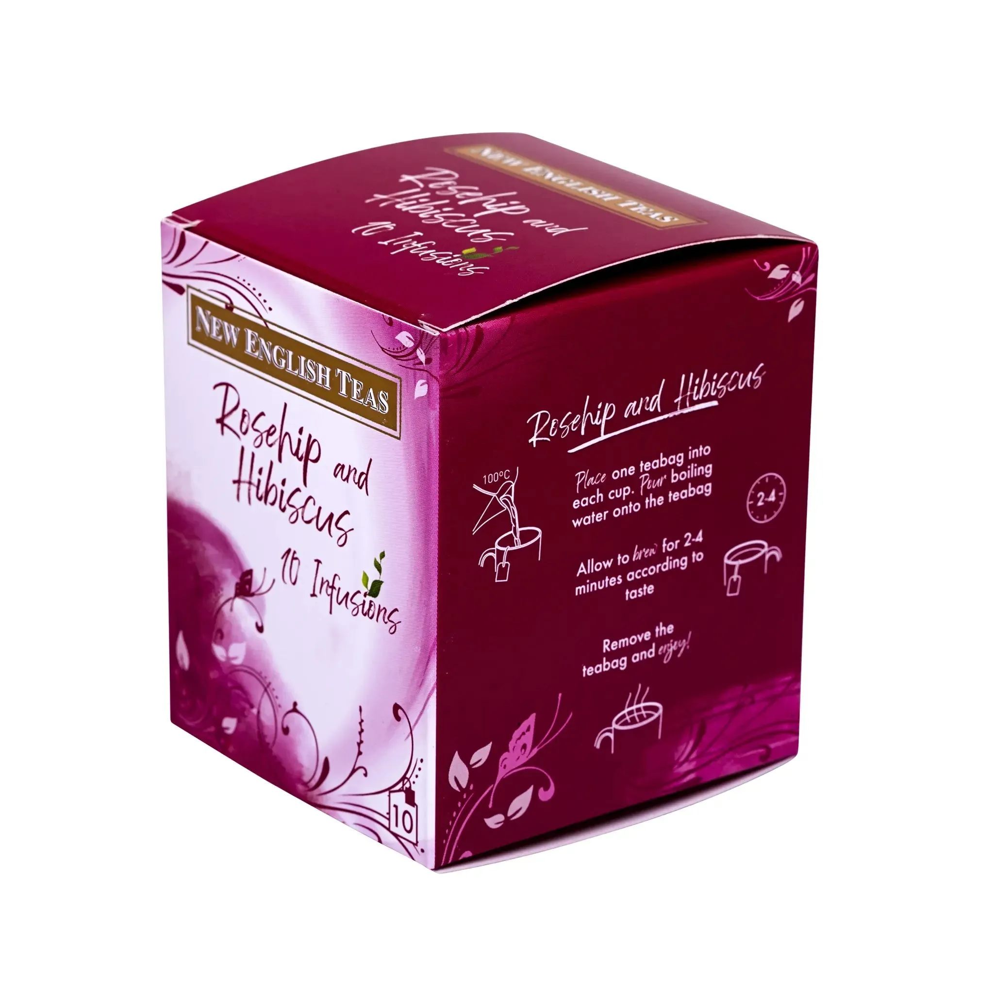 Rosehip and Hibiscus Tea 10 Individually Wrapped Teabags