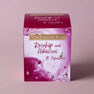 Rosehip and Hibiscus Tea 10 Individually Wrapped Teabags