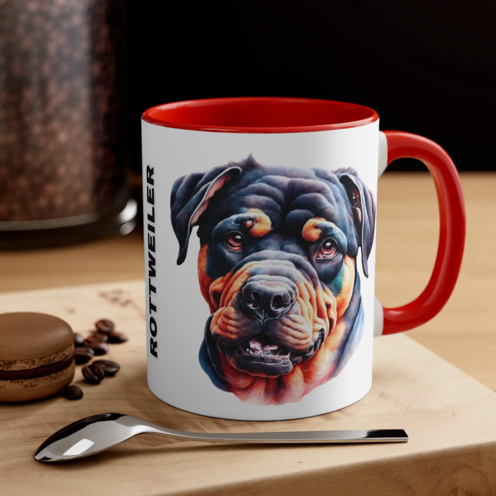 ROTTWEILER MUG - Dog Breeds Mugs - Red, Blue, Black and Navy - MUGSCITY - Free Shipping