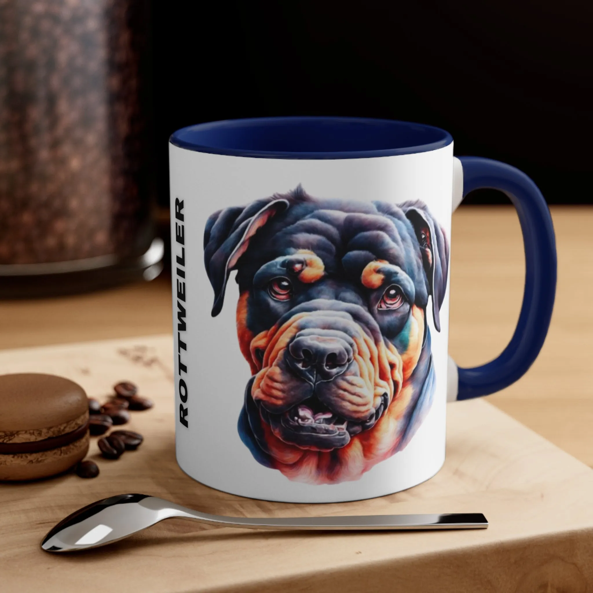 ROTTWEILER MUG - Dog Breeds Mugs - Red, Blue, Black and Navy - MUGSCITY - Free Shipping