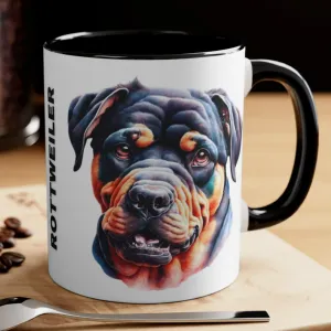 ROTTWEILER MUG - Dog Breeds Mugs - Red, Blue, Black and Navy - MUGSCITY - Free Shipping