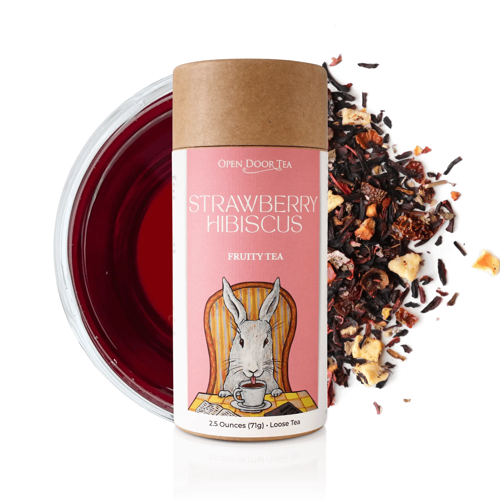 Strawberry Hibiscus by Open Door Tea CT