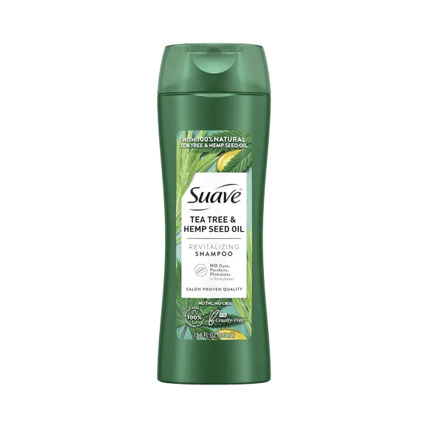 SUAVE TEA TREE & HEMP SEED OIL SHAMPOO 373ML