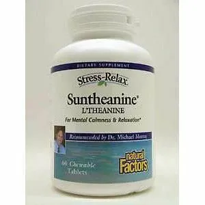 Suntheanine L-Theanine 60 tabs by Natural Factors