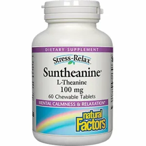 Suntheanine L-Theanine 60 tabs by Natural Factors