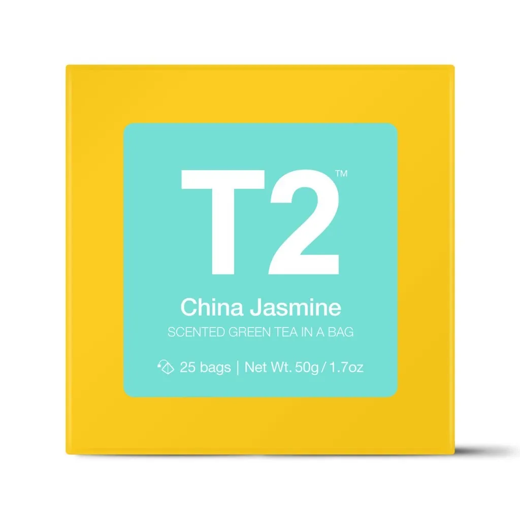 T2 Teabags - China Jasmine Bio Tbag 25pk Y/B