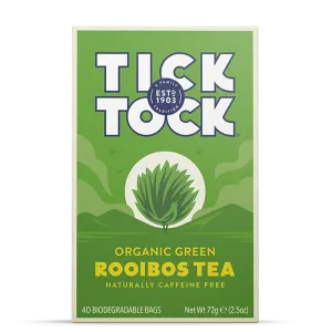 Tick Tock Organic Green Rooibos Tea 40s