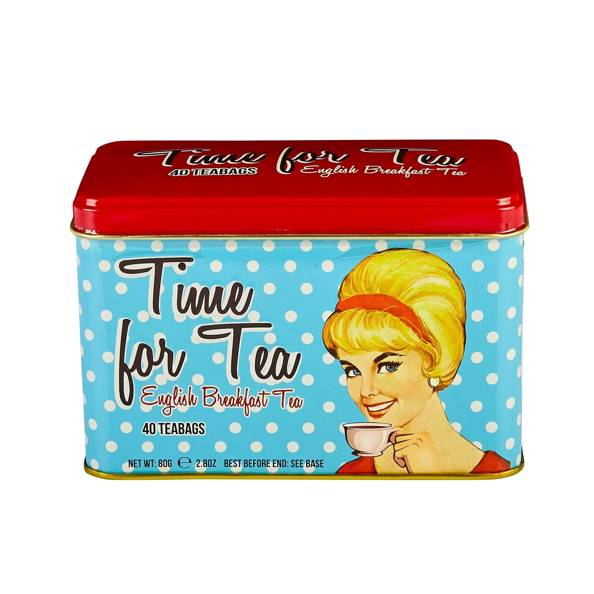 Time For Tea English Breakfast Tea Tin 40 Teabags