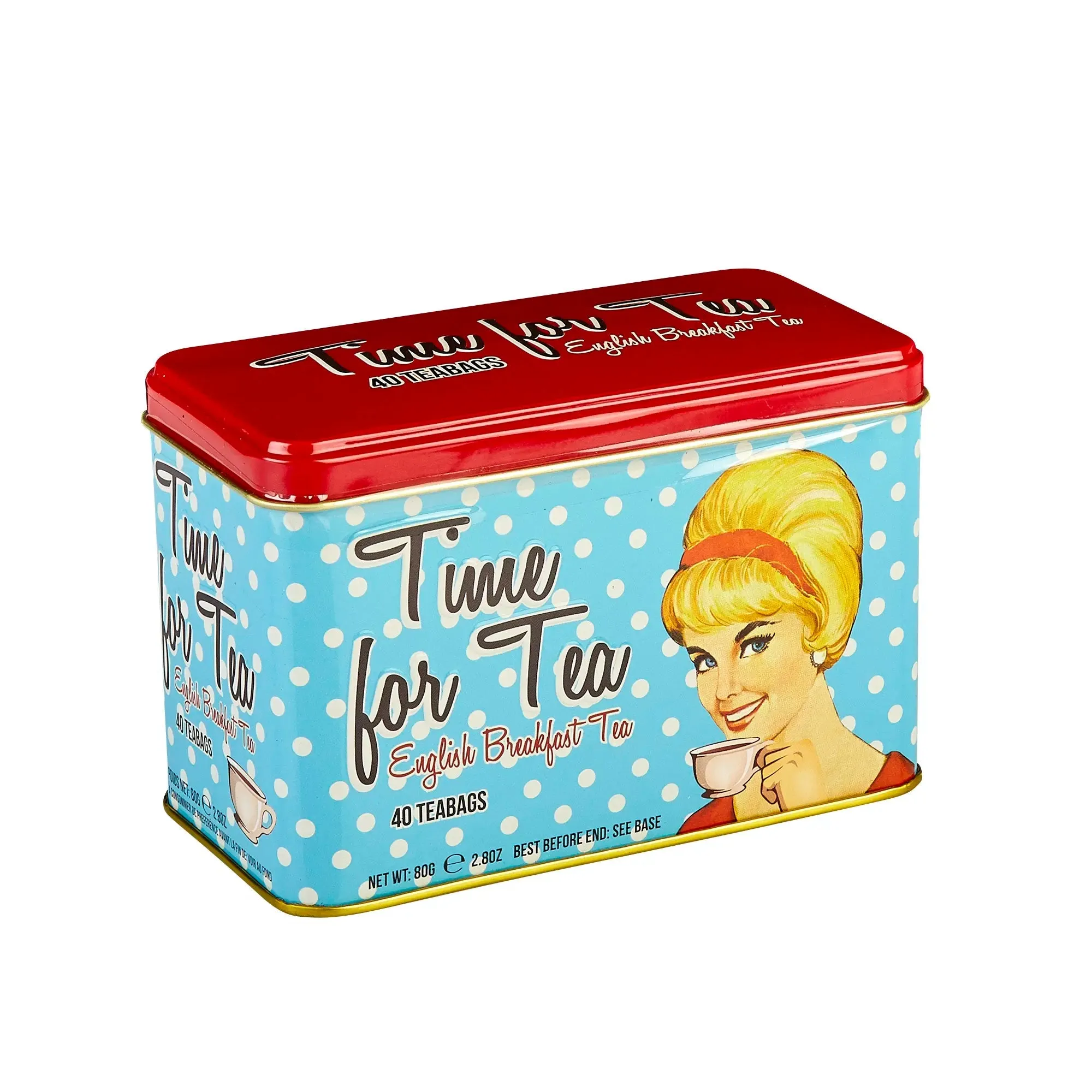 Time For Tea English Breakfast Tea Tin 40 Teabags