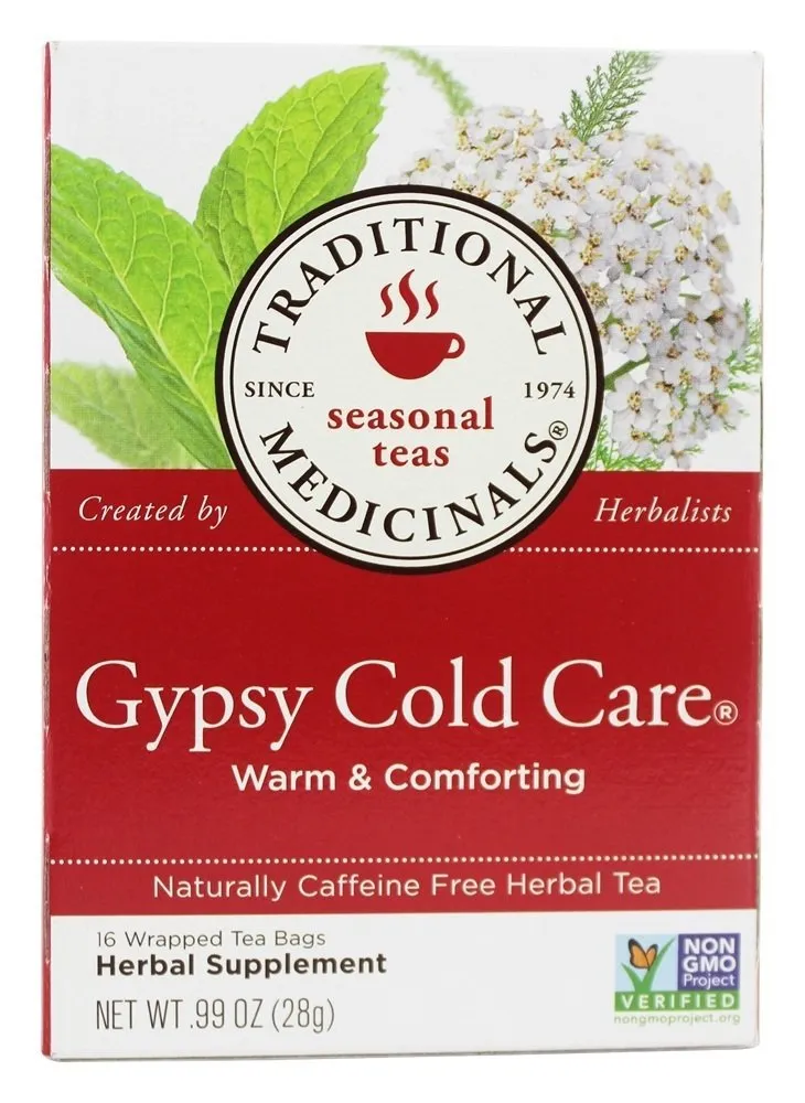 Traditional Medicinal, TEAS Gypsy Cold Care Tea 16 Bag