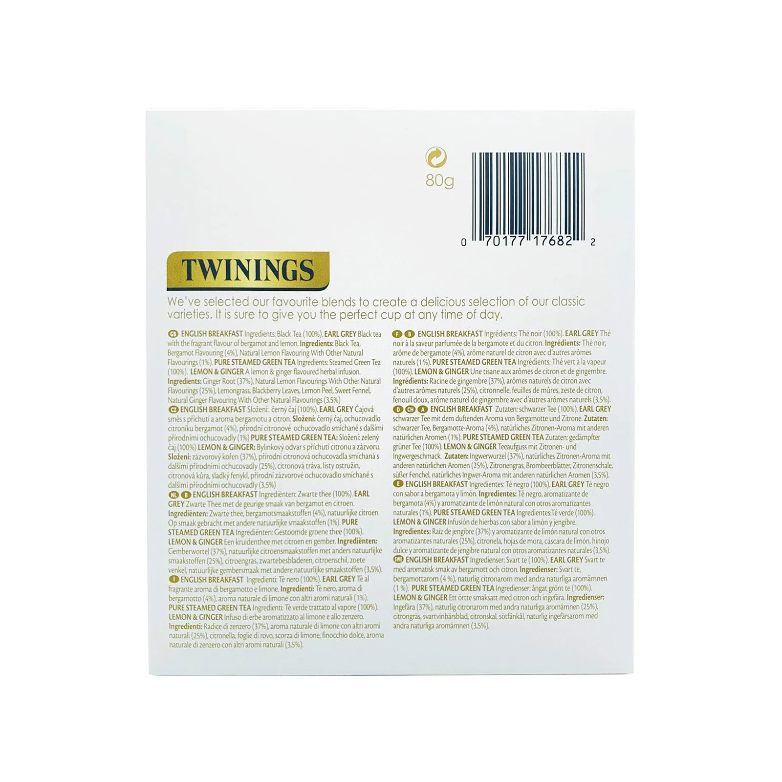 Twinings Collection Favourite Teas & Infusions - 40 Envelopes