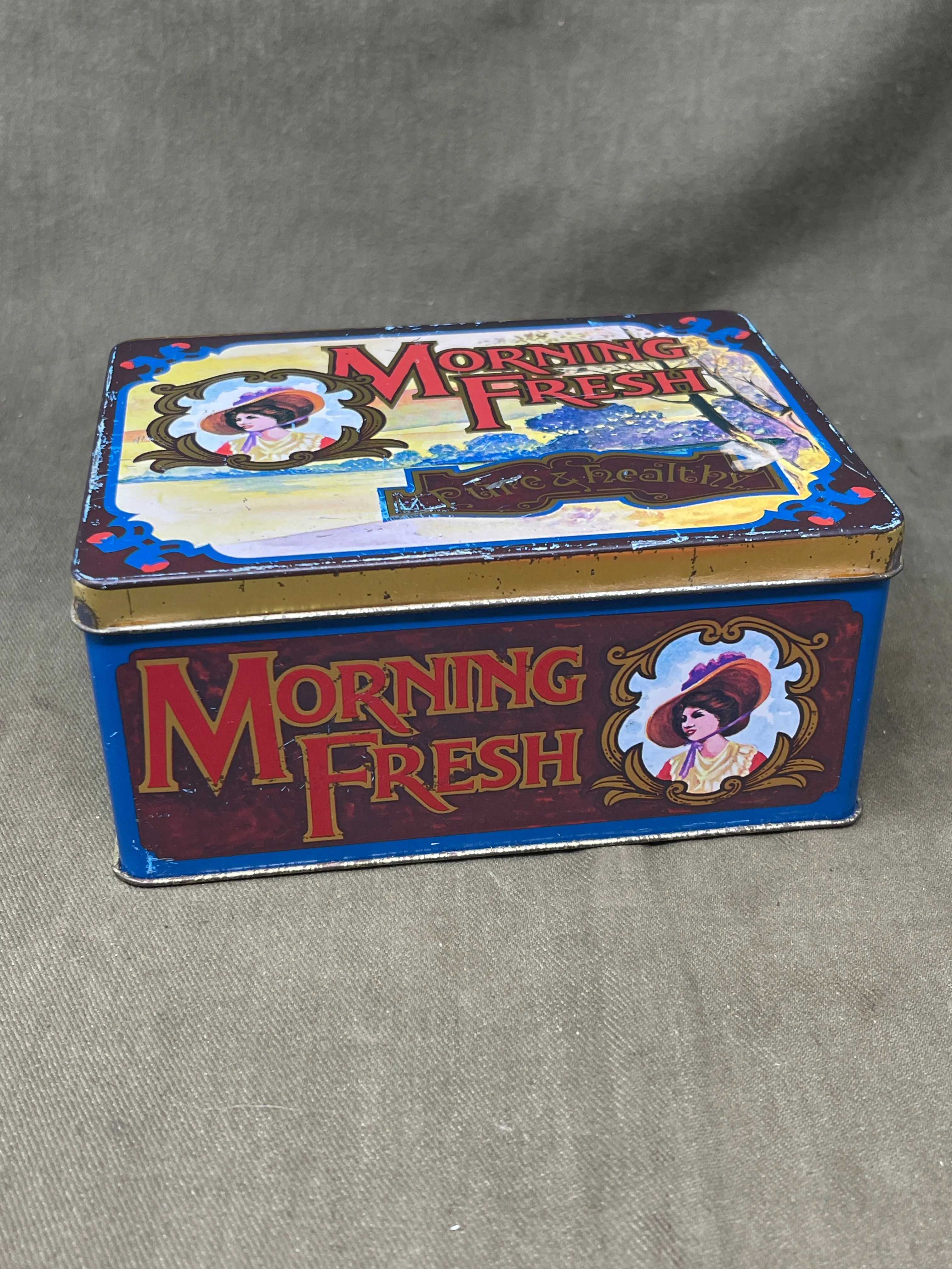 Vintage Morning Fresh Tea Tin