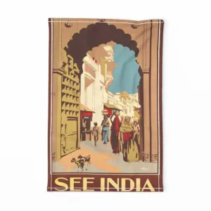 Visit India Tea Towel