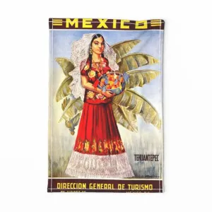 Visit Mexico Tea Towel