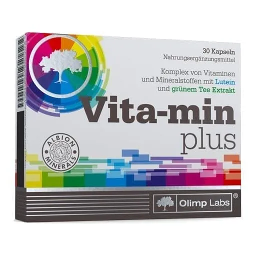 vitamin, mineral complex, lutein, green tea extract, VITA-MIN plus capsules